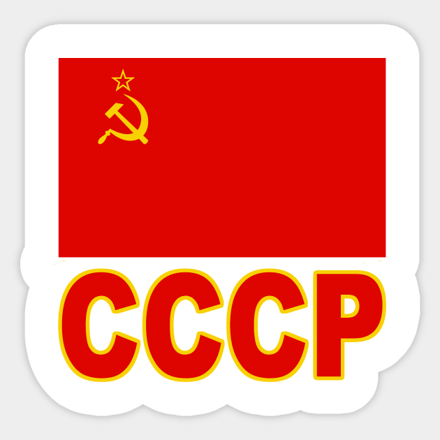 The Pride of the Soviet Union (CCCP) - National Flag Design Sticker by Naves